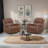 37'' W Manual Reclining Living Room Set with Hidden Cupholder (Set of 2)-1401498107