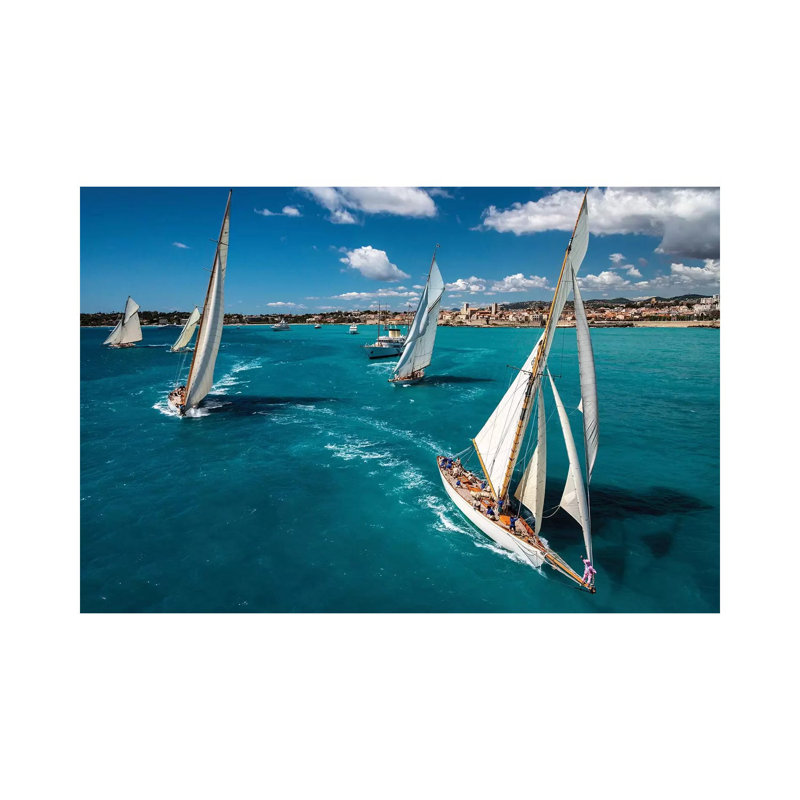 Race Start by Marc Pelissier - Gallery-Wrapped Canvas Giclée on Canvas, 101.6 cm H x 66.04 cm W x 1.91 cm D, No Frame