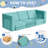 Chesterle Kids and Toddler Play Couch, Convertible Folding Sofa,12 in 1 Multifunctional Modular Kids Sofa for Playing, Creativing, Sleeping-2141649007-2141649004