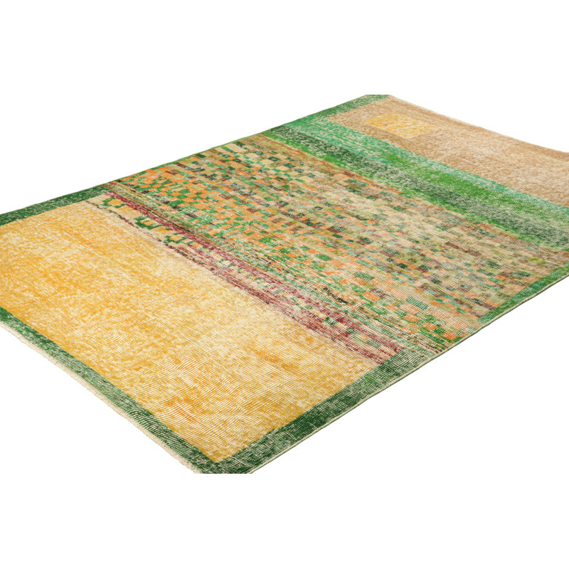 One-of-a-Kind 3'11"x5'11" Hand Knotted Area Rug