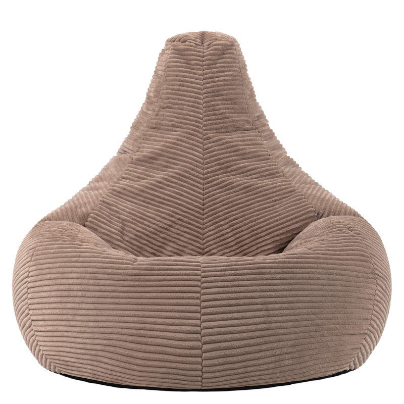 Bean Bag Bazaar Dalton Corduroy Recliner Bean Bag, Brown