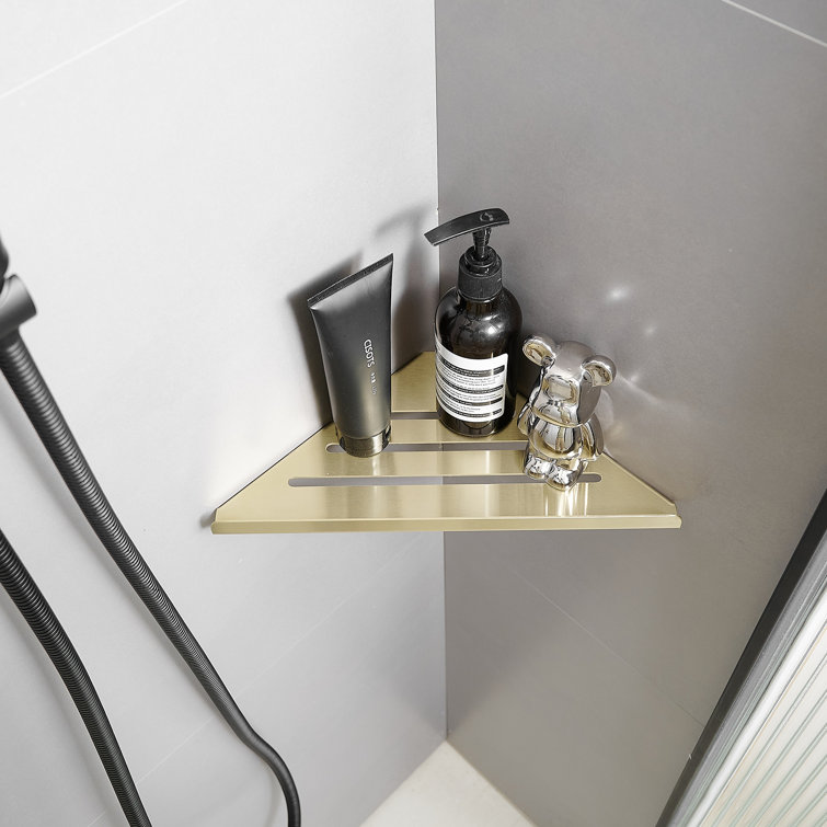 Shower shelf installation without drilling 