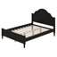 Lit plateforme avec tête et pied de lit, lit en bois de style Mid-Century moderne, aucun sommier nécessaire-733962710-733962709