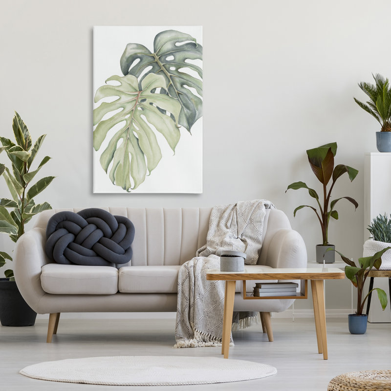 Toile Philodendron Monstera, conception par Errico & Slyp, H 45 po x l 30 po
