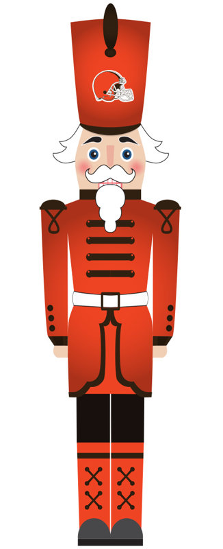 Cleveland Browns 46" Nutcracker Leaner