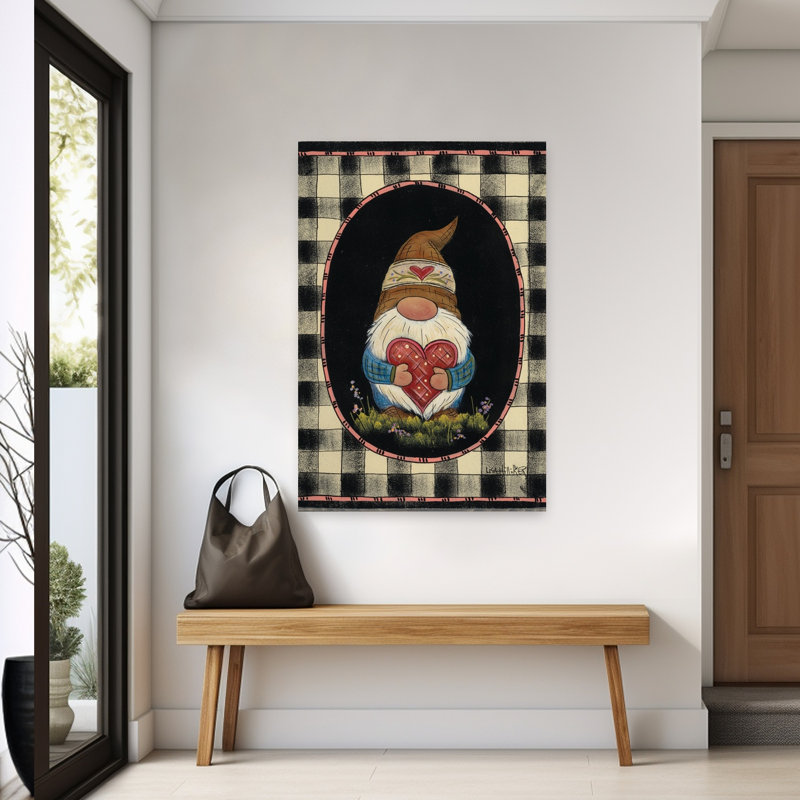 Robert Gnome, art contemporain abstrait fantaisiste, H 60 po x l 40 po