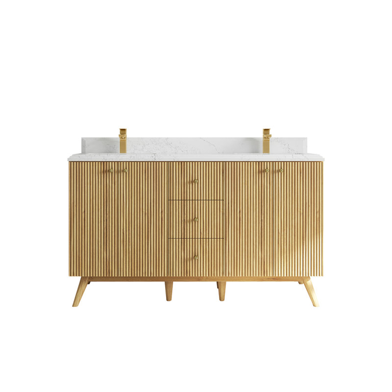 Ensemble de meuble-lavabo double 60 po Kwadwo