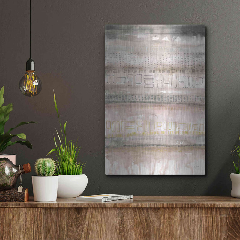 Wrought Studio™ 'Neutral Studies I by Courtney Prahl, Metal Wall Art, 16" H x 12" W