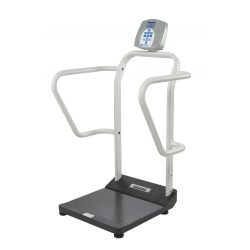 Health O Meter Digital Platform Scale With Extra Wide Handrails