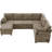 109.9" Sectional Sofa Versatile Sofa Bed Sofa Sleeper U-shaped Sofa With Ample Storage Space