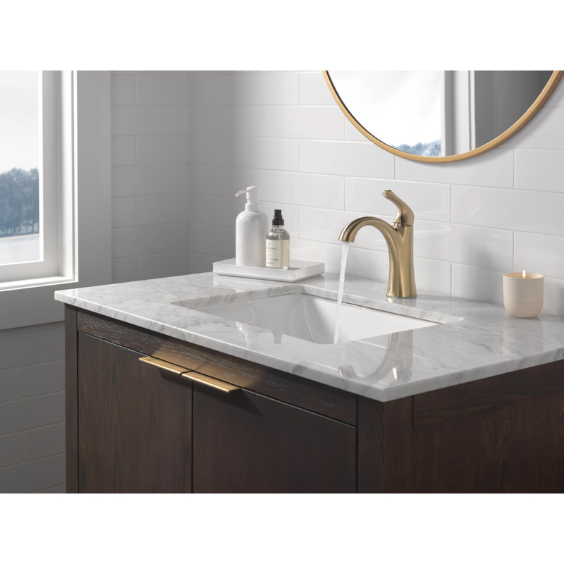 Robinet de salle de bain en or brossé avec douchette Arvo, Bronze champagne