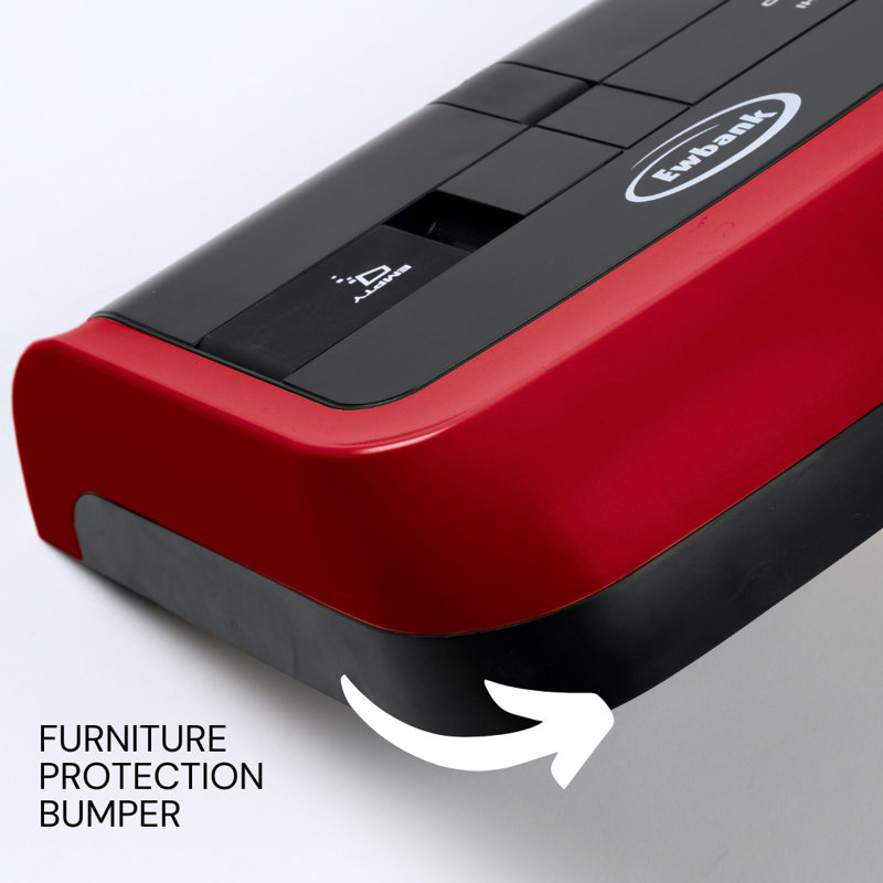 Red and Gray Cordless Manual Floor and Carpet Sweeper