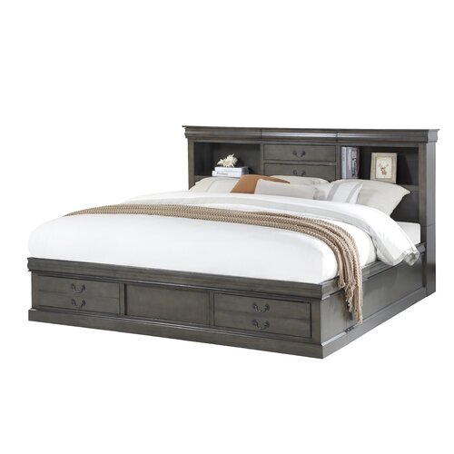 Canora Grey Peres Bookcase Bed & Reviews | Wayfair