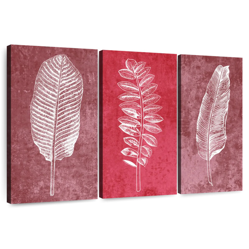 Harnek Leaf Imprints, 32" H x 50" W