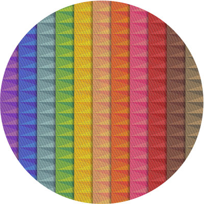 Tapis abstrait rose / rouge / brun
