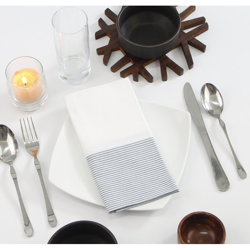 Serviettes de table Harmony - 18 po x 18 po, Bleu