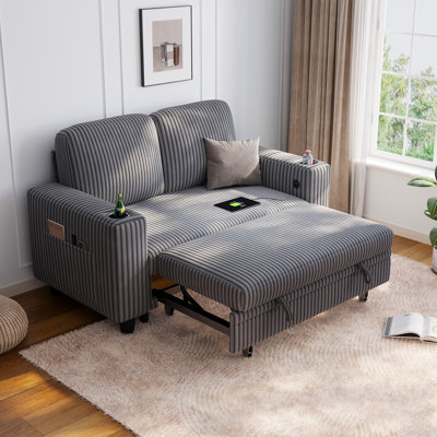 Upholstered Pull-out Sofa Bed