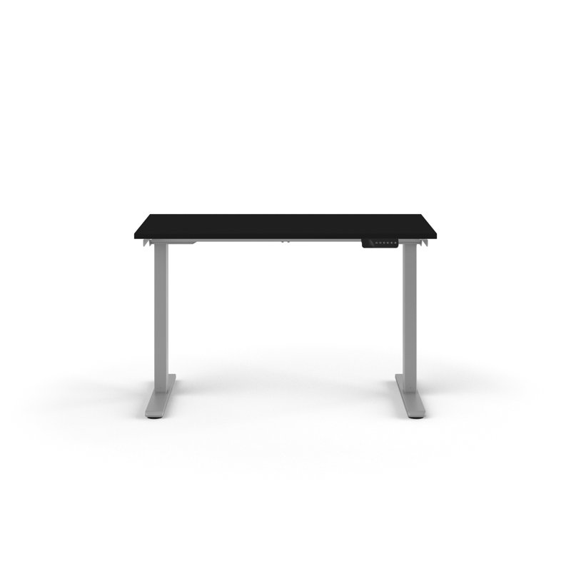eFloat Go 2.0 Height Adjustable Standing Desk, 48" W x 24" D, Black Laminate