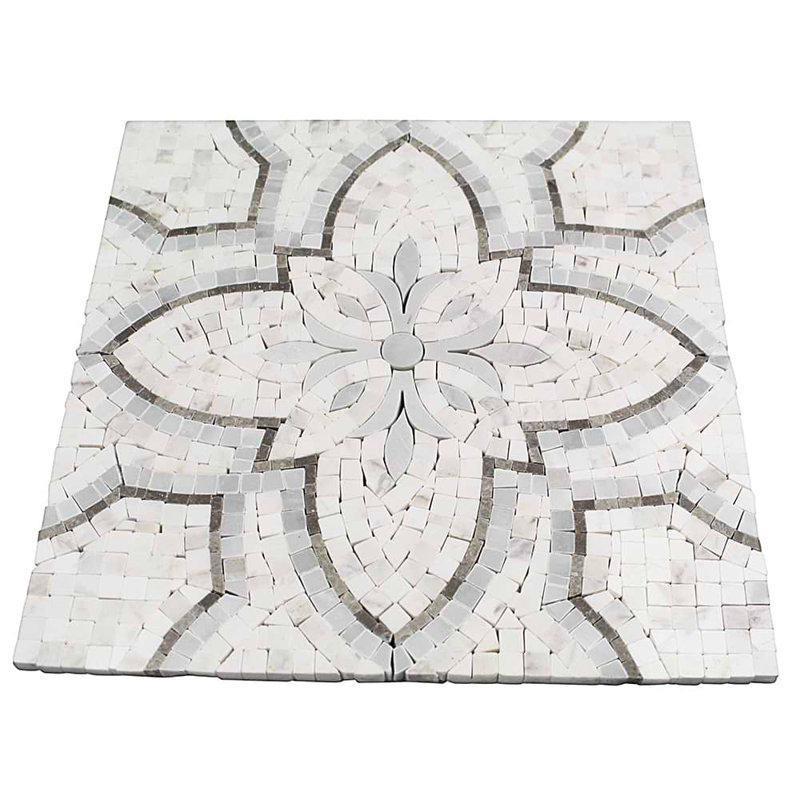 Primrose Bianco Grigio Marble Tile