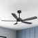 Giragos 52'' 5-Blade Large Indoor/Covered Outdoor Ceiling Fan With Led Lights and Remote, Quiet Reversible DC Motor, 5''/10'' Downrods, Timer