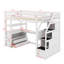Lit mezzanine simple avec bureau et tablettes-634070677-634070678