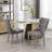 Luxury 68" Dining Table Set for, White Faux Marble Dining Table with Velvet Dining Chairs, Modern Kitchen Table and Chairs Set, Luxury Dining Table Set for Kitchen Dining-105955333-105955332-105955331