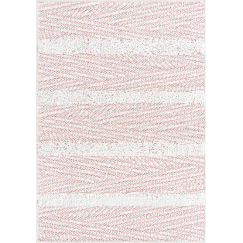 Jordalier Cotton Striped Indoor Rug, Rectangle 2'3" x 3'