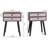 Nightstand, End Table with Fabric Storage Drawer Side Table for Bedroom