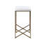 Tabouret de comptoir moderne sans dossier rembourré