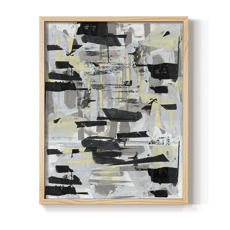 Tiles & Texture Abstract Angles III Framed Print - Solid Wood