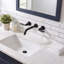 Robinet de lavabo de salle de bain mural moderne à 2 poignées en laiton massif noir mat avec ensemble de bonde-123300105-51721082-94078774