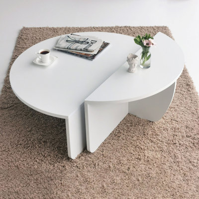 Madiera Round 2 Pieces Nesting Table Set