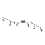 Payton 6 -Light Swing Arm Track Track Kit with Dimmable and Adjustable Head