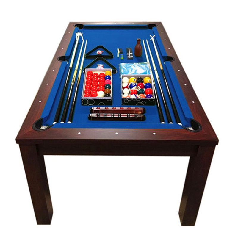7 ft Billiard Table Convertible into a Table, Blue