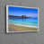 White Floater Framed