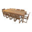 Venice 11 - Piece Solid Wood Dining Set-915614210