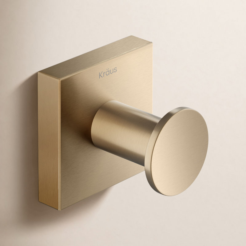 Ventus Wall Mounted Towel Hook, Gold