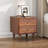 18.14'' Tall 2 Drawer Farmhouse Embossed Nightstands-1980423085