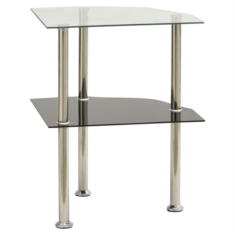 Bladric Glass Top End Table, Transparent