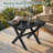 Outdoor All Weather Adirondack Patio HDPE Foldable Side Table-284362845