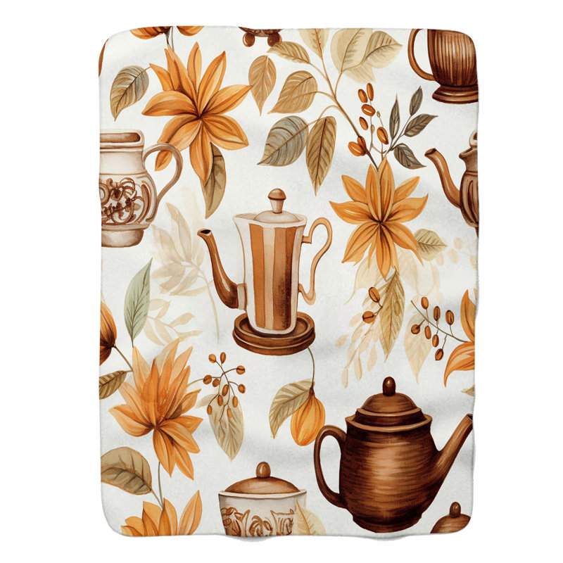 Brewed Strokes - 1 Piece Premium Blanket, Queen