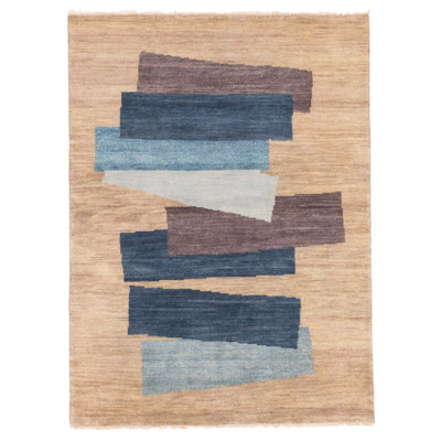 Peshawar Ziegler Khaki Rug 5'0" x 6'9"