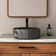 CASAINC Maple 17'' Concrete Circular Bathroom Sink
