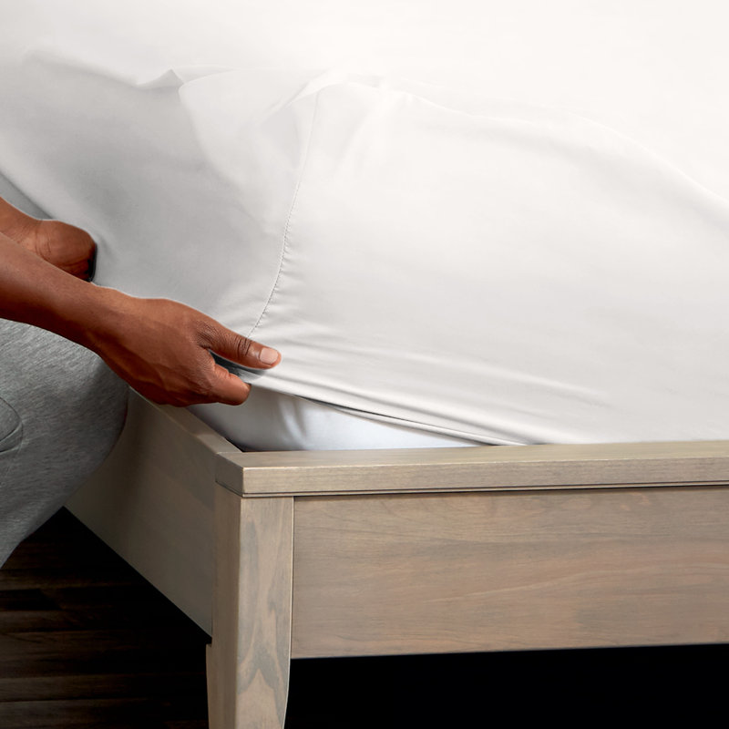 Extra Deep Microfiber Fitted Sheet, Full Fitted Sheet, Antique White