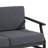 Clinkscales Solid Wood Teak Outdoor Loveseat With Cushion And Arms-114983539-114983543