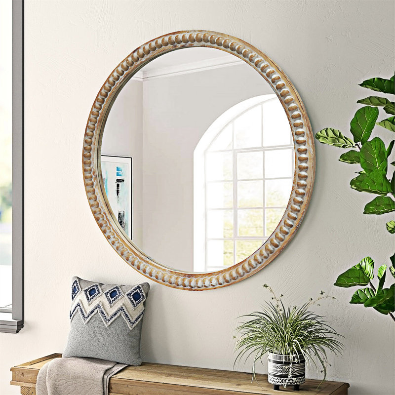 Miroir mural rond, 27,57 po x 27,57 po