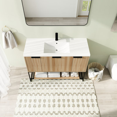 Varden 48'' Single Bathroom Vanity with Resin Top