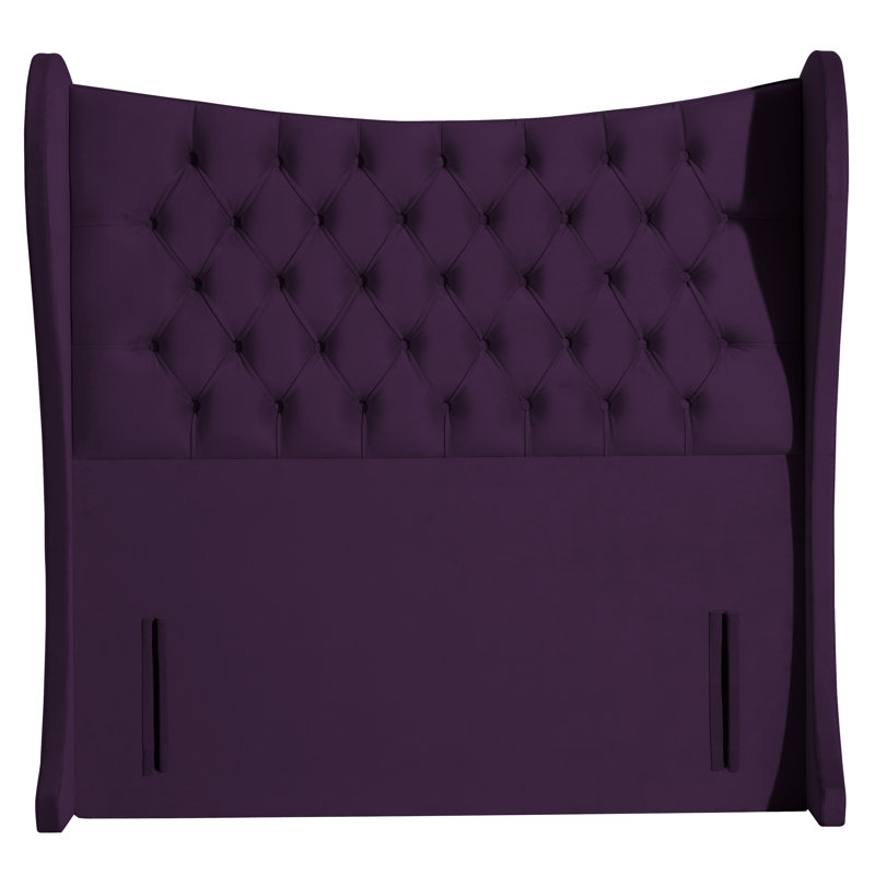 Carino Upholstered Headboard, Double (4'6), Purple