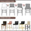 Ensemble de 4 housses de chaises de tabouret de bar réutilisables et extensibles-1197508
