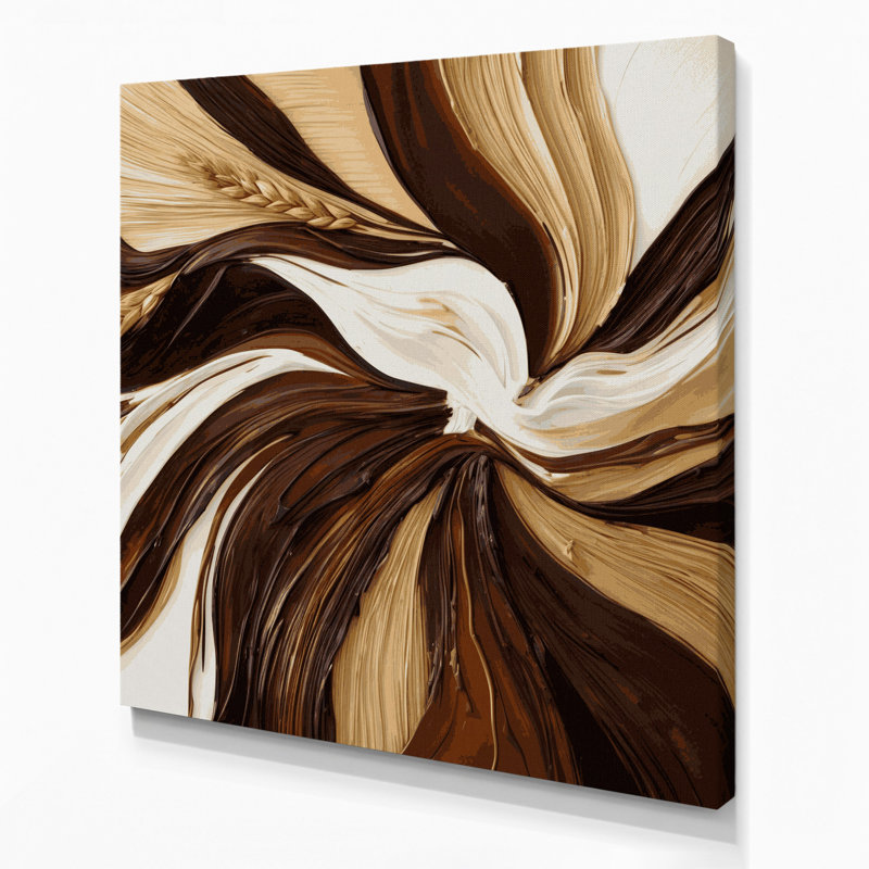 Art mural sur toile Lyrical Abstraction 30, H 12 po x l 12 po